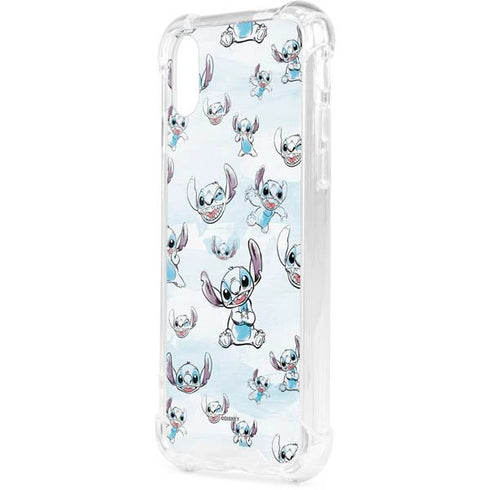 Disney Lilo and Stitch Pattern iPhone XS Clear Case