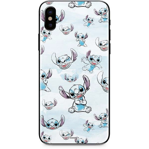 Disney Lilo and Stitch Pattern iPhone XS Skin