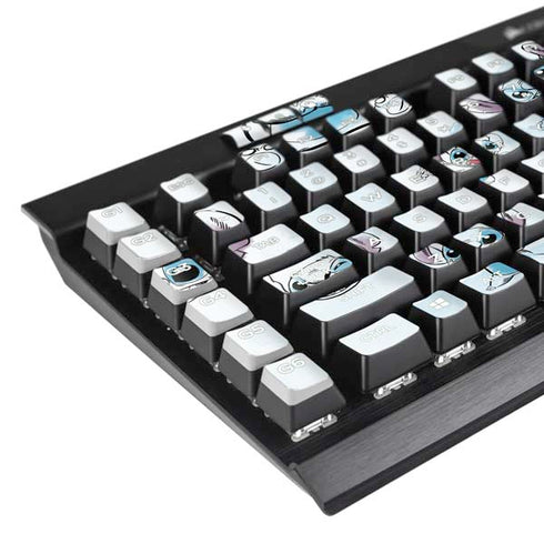 Disney Lilo and Stitch Pattern K95 RGB PLATINUM Mechanical Gaming Keyboard Skin