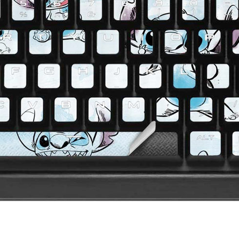 Disney Lilo and Stitch Pattern K95 RGB PLATINUM Mechanical Gaming Keyboard Skin