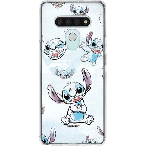 Disney Lilo and Stitch Pattern LG Stylo 6 Clear Case