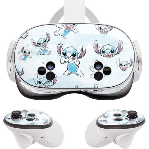 Disney Lilo and Stitch Pattern Meta Quest 3S Skin