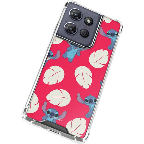 Disney Lilo and Stitch Character Pattern Moto G Stylus 5G (2025) Clear Case