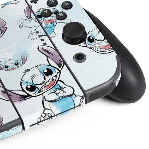 Disney Lilo and Stitch Pattern Nintendo Switch (2017-2021) Joy-Con Controller Skin