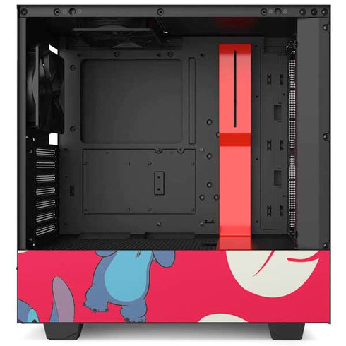Disney Lilo and Stitch Character Pattern NZXT H510 Compact ATX Mid-Tower Case Skin