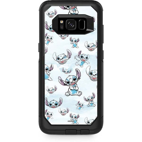 Disney Lilo and Stitch Pattern Otterbox Commuter Galaxy Skin