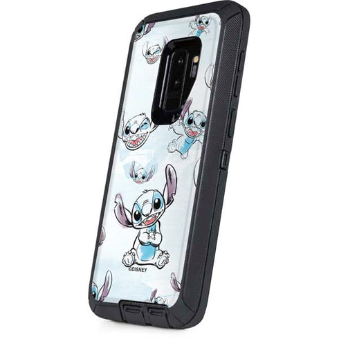 Disney Lilo and Stitch Pattern Otterbox Defender Galaxy Skin