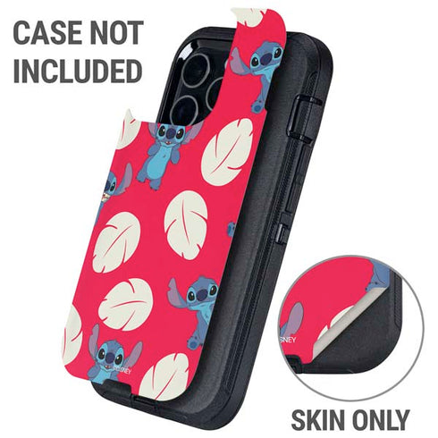 Disney Lilo and Stitch Character Pattern Otterbox Defender iPhone Skin