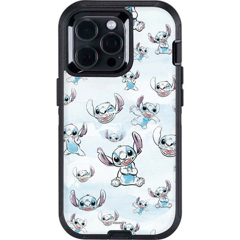 Disney Lilo and Stitch Pattern Otterbox Defender iPhone Skin