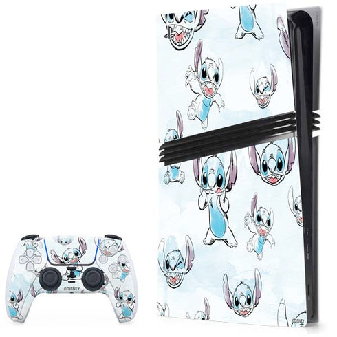 Disney Lilo and Stitch Pattern PS5 Pro Bundle Skin
