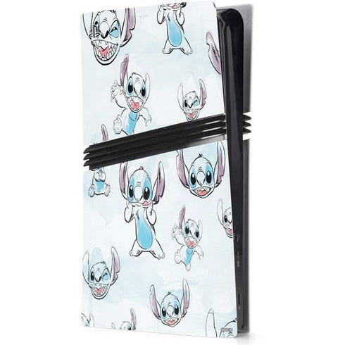 Disney Lilo and Stitch Pattern PS5 Pro Console Skin