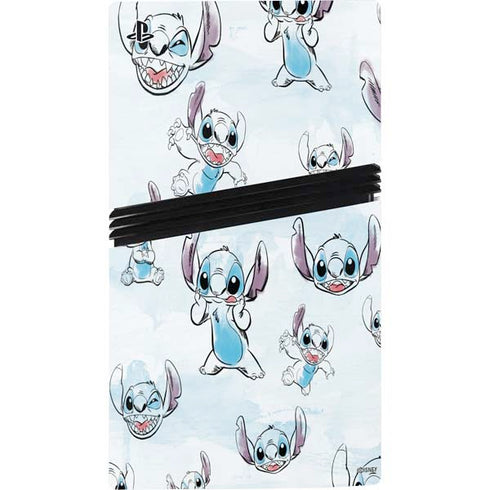 Disney Lilo and Stitch Pattern PS5 Pro Disk Bundle Skin