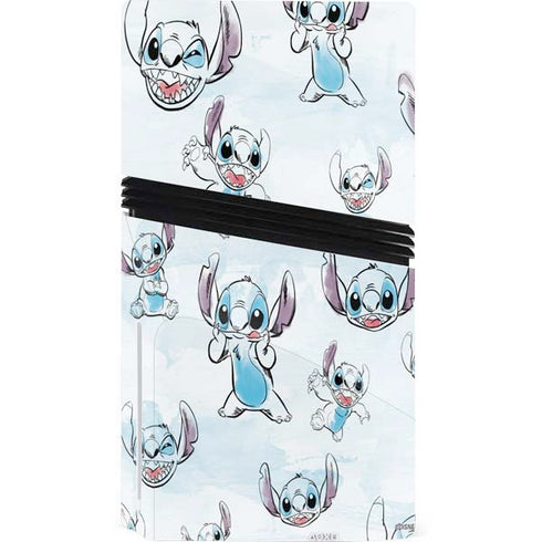 Disney Lilo and Stitch Pattern PS5 Pro Disk Bundle Skin