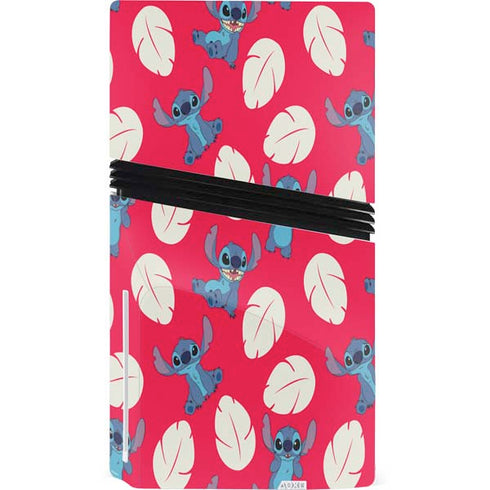 Disney Lilo and Stitch Character Pattern PS5 Pro Disk Console Skin