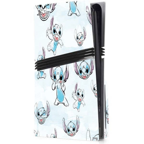 Disney Lilo and Stitch Pattern PS5 Pro Disk Console Skin