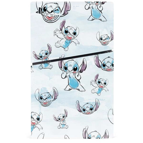 Disney Lilo and Stitch Pattern PS5 Slim Digital Edition Bundle Skin