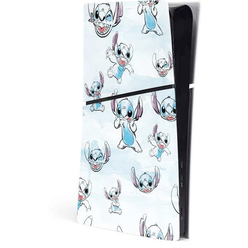 Disney Lilo and Stitch Pattern PS5 Slim Digital Edition Console Skin