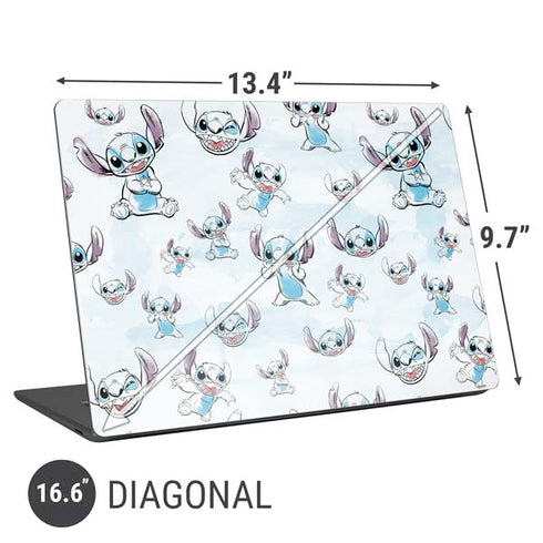 Disney Lilo and Stitch Pattern Universal Laptop 16.6in (13.4 x 9.7in) Skin