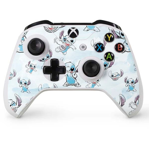 Disney Lilo and Stitch Pattern Xbox One S Console and Controller Bundle Skin