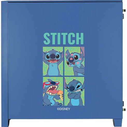 Disney Lilo and Stitch Personalities Moods Corsair 4000D Tempered Glass Mid-Tower ATX Case Skin