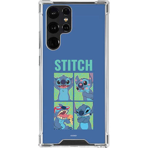 Disney Lilo and Stitch Personalities Moods Galaxy S23 Ultra Clear Case