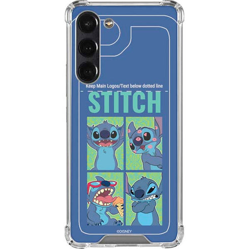 Disney Lilo and Stitch Personalities Moods Galaxy S24 FE Clear Case