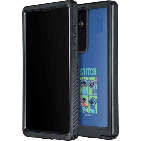 Disney Lilo and Stitch Personalities Moods Galaxy S24 Ultra Waterproof Case