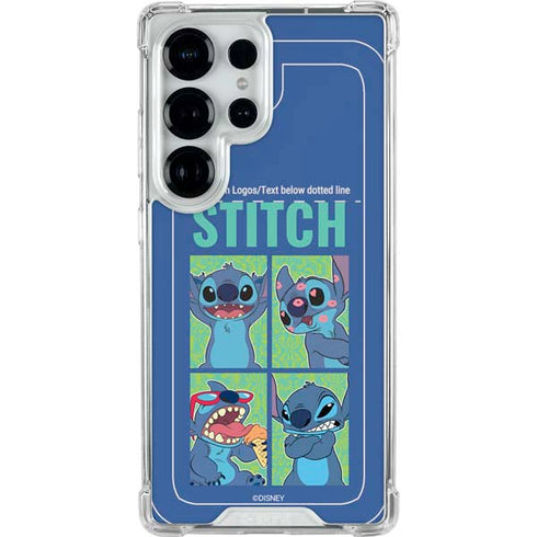 Disney Lilo and Stitch Personalities Moods Galaxy S25 Ultra Clear Case