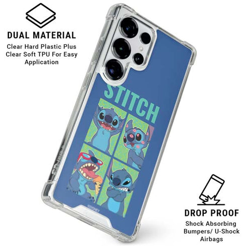 Disney Lilo and Stitch Personalities Moods Galaxy S26 Ultra Clear Case