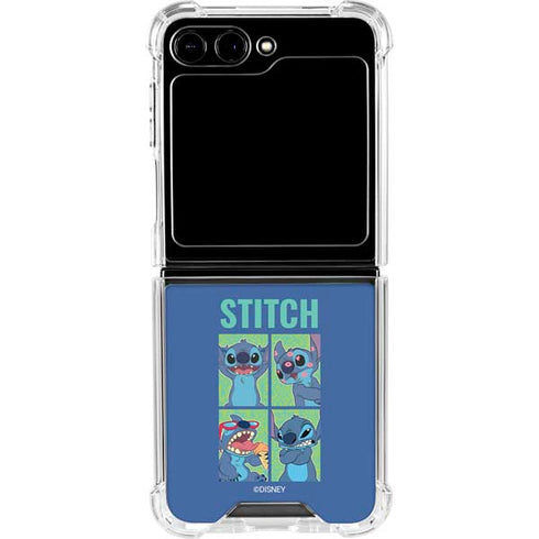Disney Lilo and Stitch Personalities Moods Galaxy Z Flip6 Clear Case