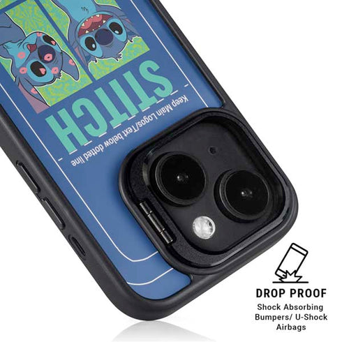 Disney Lilo and Stitch Personalities Moods iPhone 14 Plus Kickstand Case
