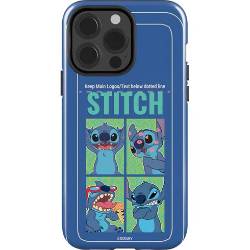 Disney Lilo and Stitch Personalities Moods iPhone 15 Pro Impact Case