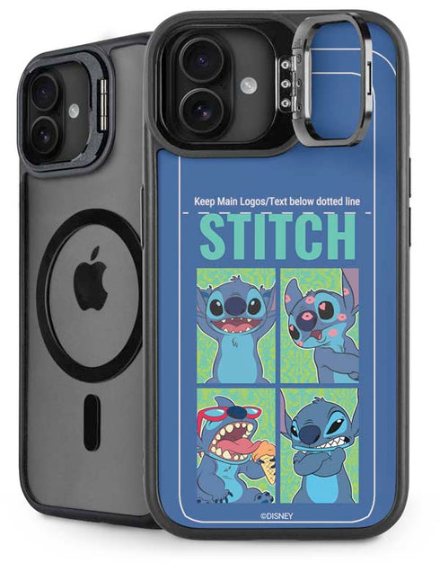 Disney Lilo and Stitch Personalities Moods iPhone 16 Plus Kickstand Case