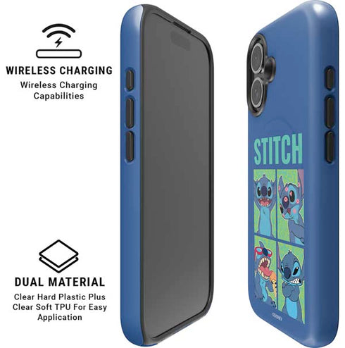 Disney Lilo and Stitch Personalities Moods iPhone 16 Plus Magsafe Impact Case