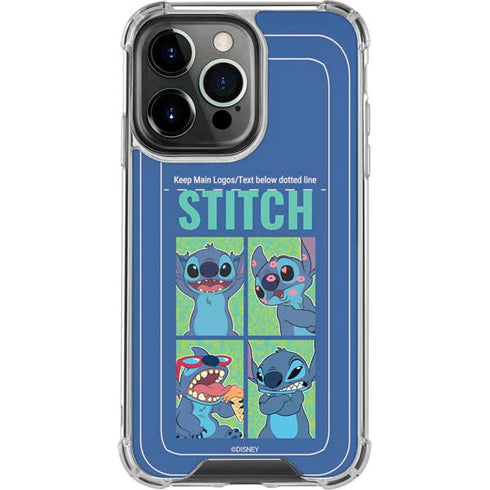 Disney Lilo and Stitch Personalities Moods iPhone 16 Pro Max Clear Case