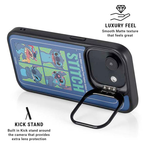Disney Lilo and Stitch Personalities Moods iPhone 16e Kickstand Case