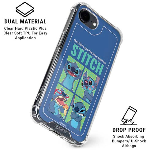 Disney Lilo and Stitch Personalities Moods iPhone 16e Clear Case
