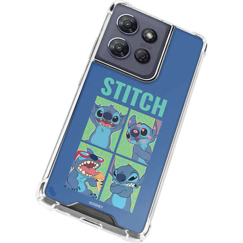 Disney Lilo and Stitch Personalities Moods Moto G 5G (2025) Clear Case