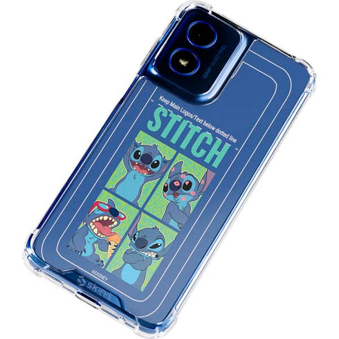 Disney Lilo and Stitch Personalities Moods Moto G Play 4G (2024) Clear Case