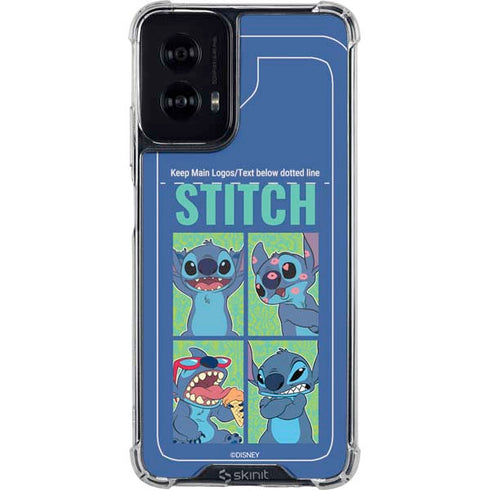 Disney Lilo and Stitch Personalities Moods Moto G Power 5G (2024) Clear Case