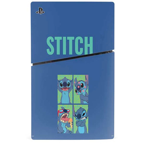 Disney Lilo and Stitch Personalities Moods PS5 Slim Digital Edition Console Skin