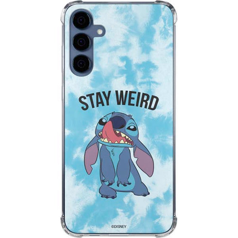 Disney Lilo and Stitch Stay Weird Galaxy A35 5G Clear Case