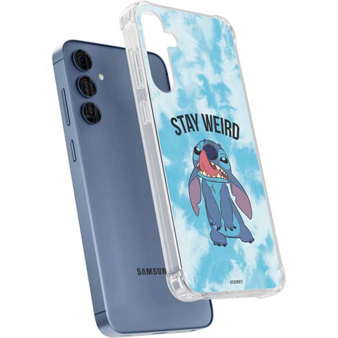 Disney Lilo and Stitch Stay Weird Galaxy A35 5G Clear Case