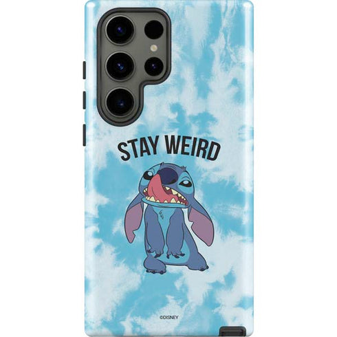 Disney Lilo and Stitch Stay Weird Galaxy S23 Ultra Pro Case
