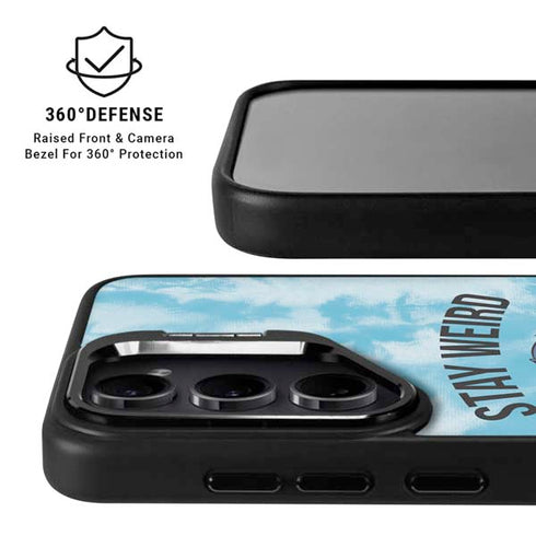 Disney Lilo and Stitch Stay Weird Galaxy S25 Kickstand Case