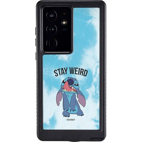 Disney Lilo and Stitch Stay Weird Galaxy S24 Ultra Waterproof Case