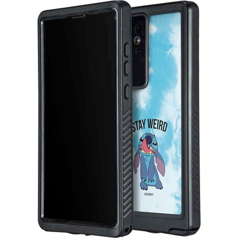 Disney Lilo and Stitch Stay Weird Galaxy S24 Ultra Waterproof Case