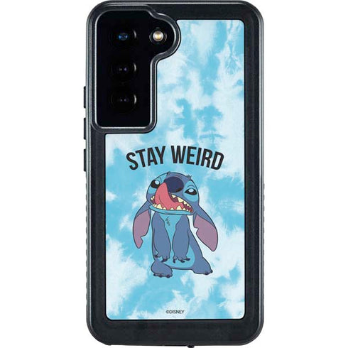 Disney Lilo and Stitch Stay Weird Galaxy S24 Waterproof Case