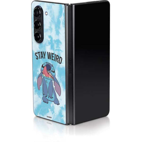 Disney Lilo and Stitch Stay Weird Galaxy Z Fold5 5G Skin