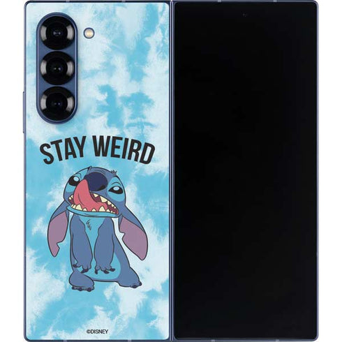 Disney Lilo and Stitch Stay Weird Galaxy Z Fold6 Skin